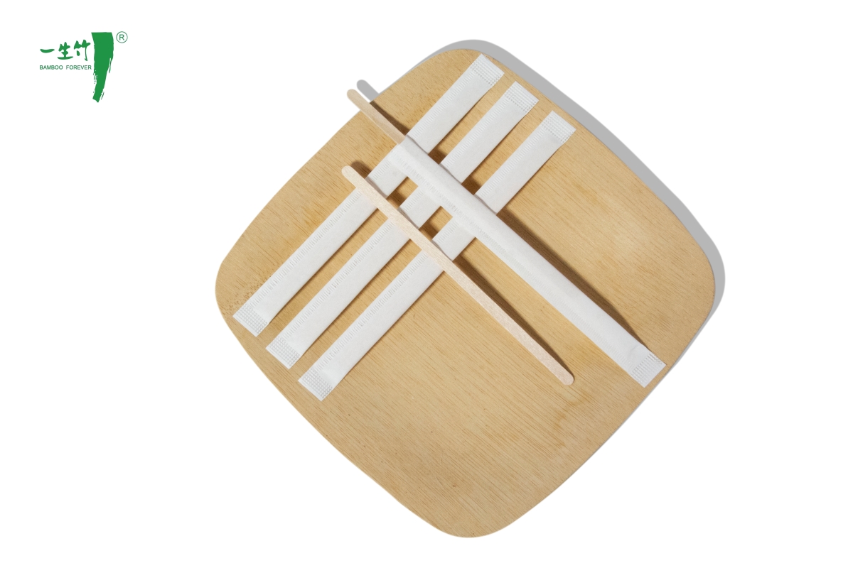 Individual Wrapped Custom Wooden Coffee Stirrer